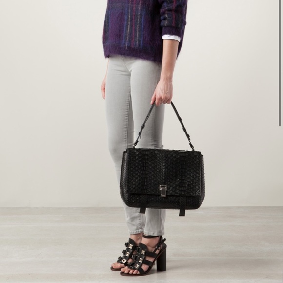 Authentic Proenza Schouler Python PS1 Courier Bag - Picture 12 of 12